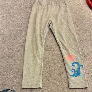 Disney Moana Leggings with Blue Wave & Pink Sun Graphic